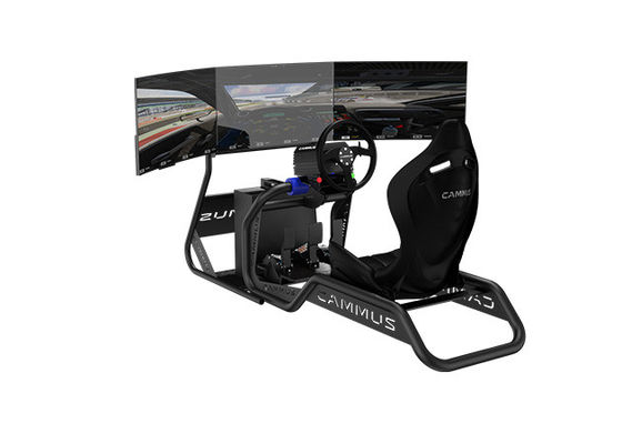 قمرة القيادة CAMMUS Sim Racing Simulator مع دواسات القابض المقعرة